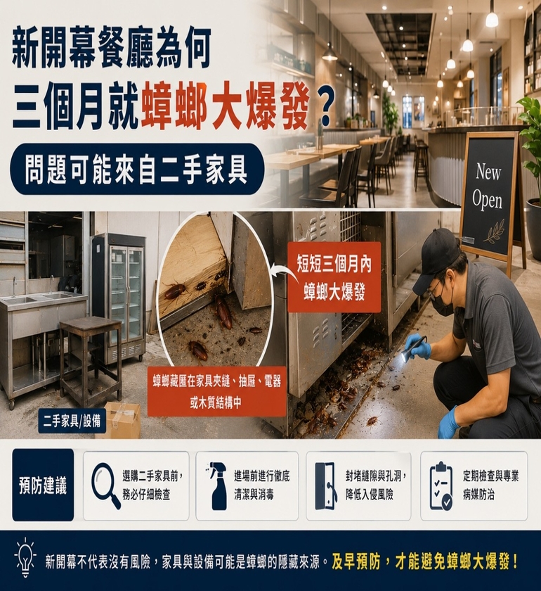 服務實績-餐廳蟑螂防治